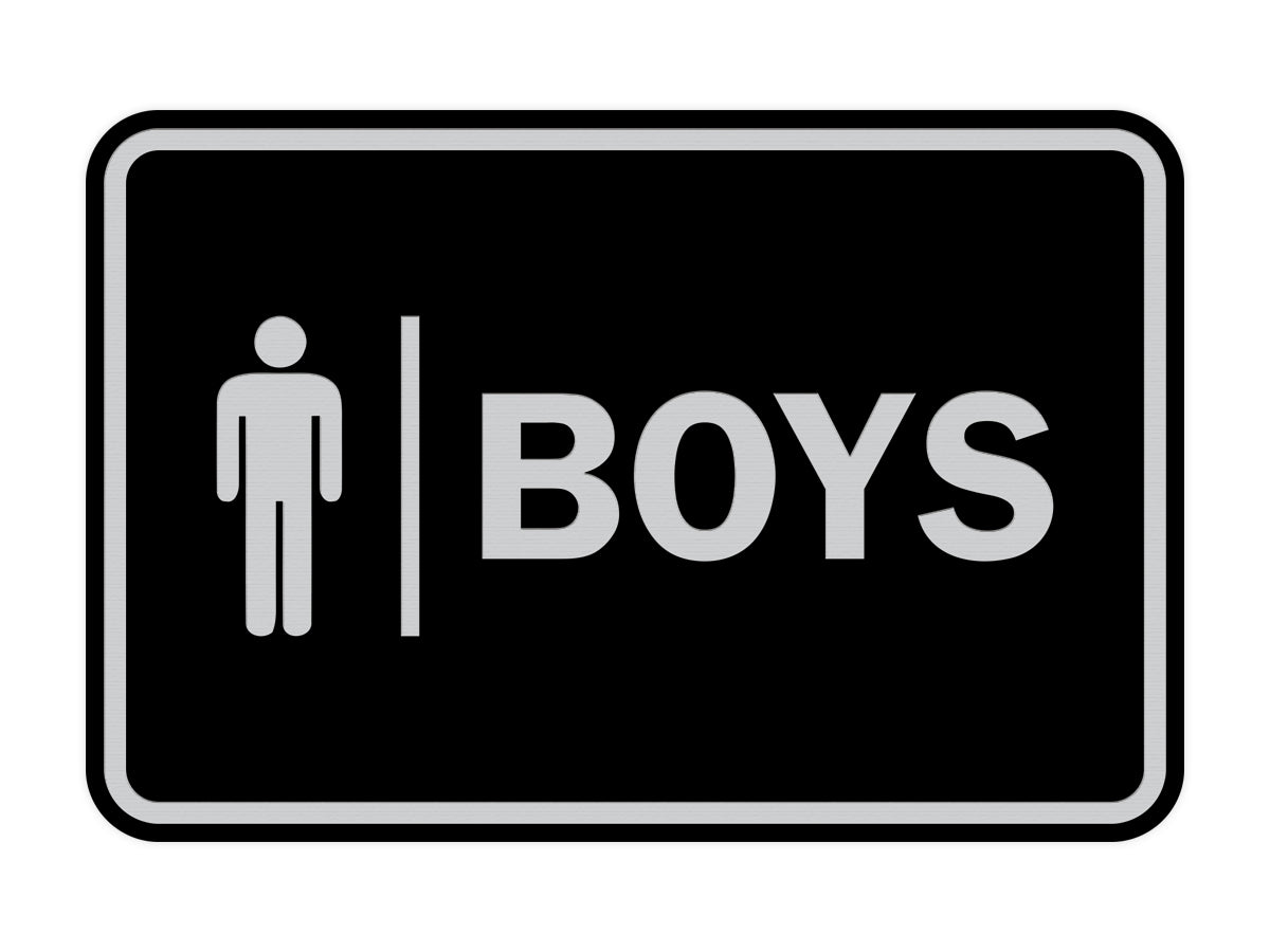 Signs ByLITA Classic Boys (male bathroom icon) Sign