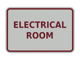 Signs ByLITA Classic Framed Electrical Room