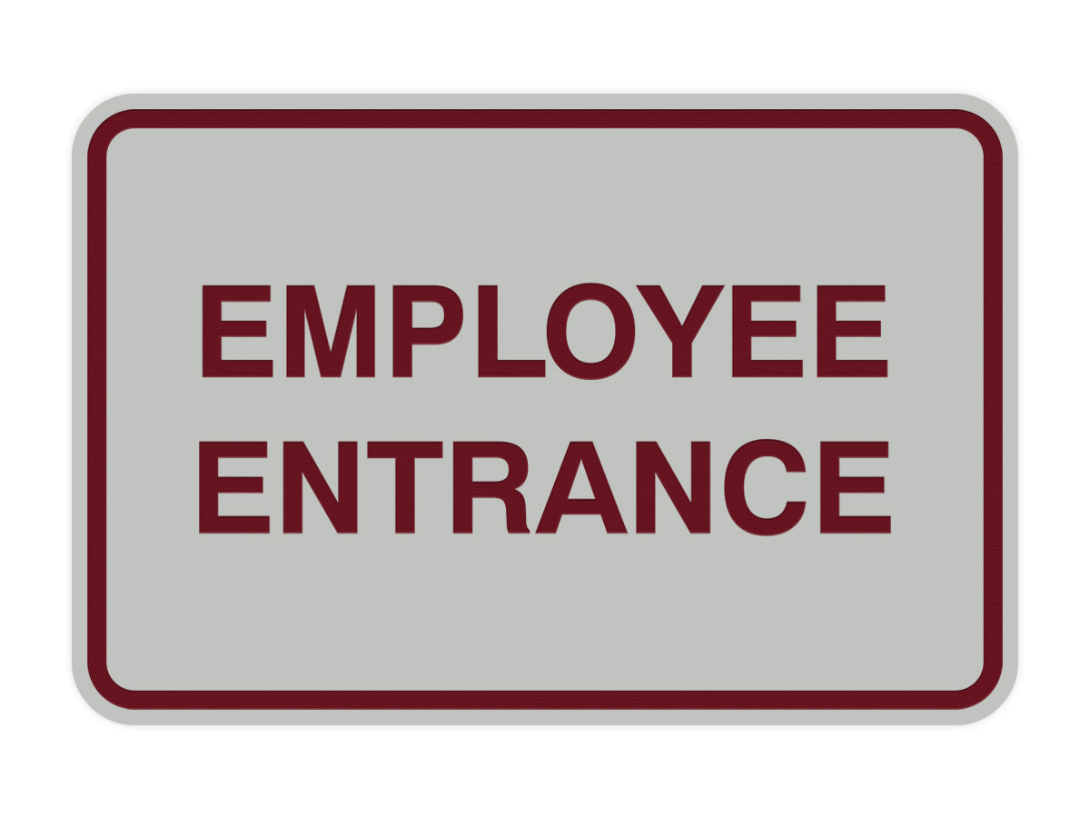 Signs ByLITA Classic Framed Employee Entrance Sign