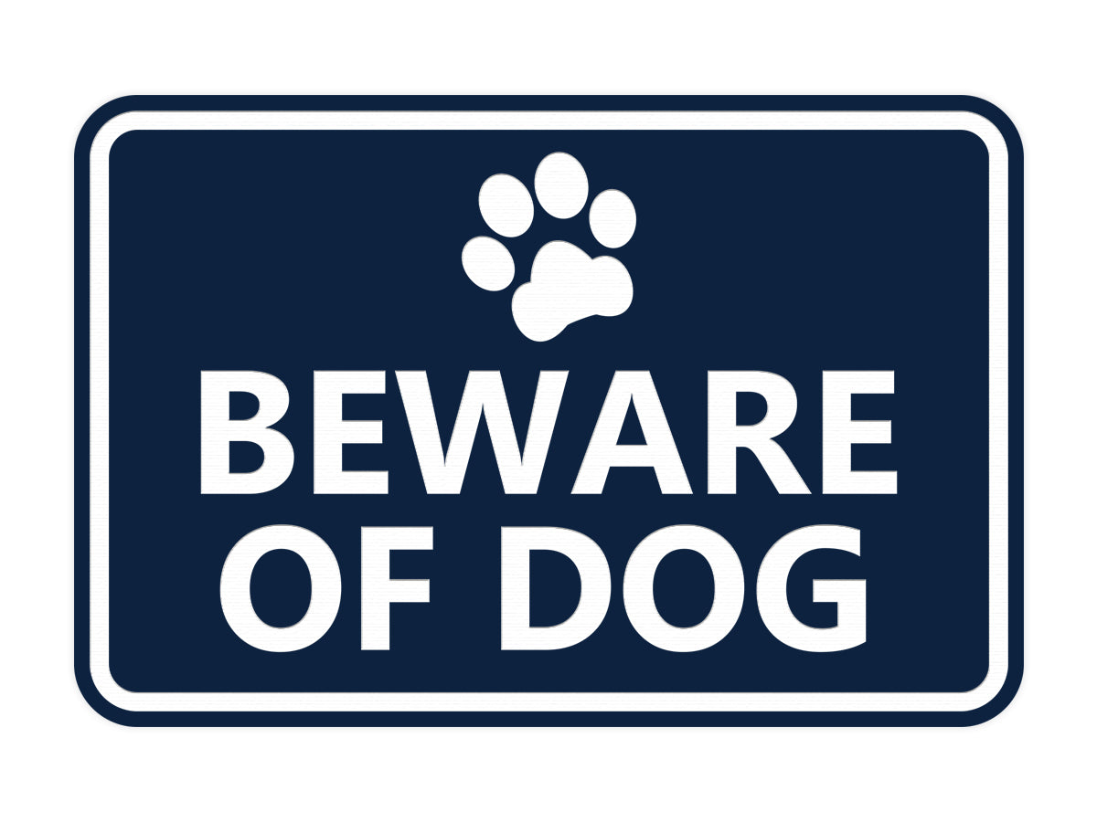 Signs ByLITA Classic Framed Beware of Dog Sign