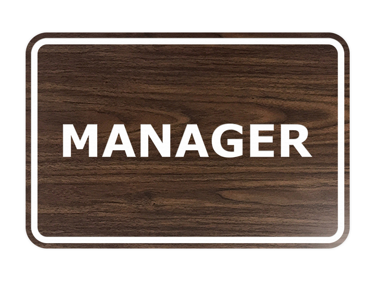 Signs ByLITA Classic Framed Manager