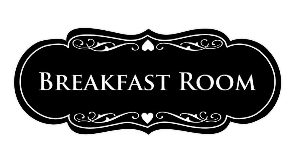 Signs ByLITA Designer Breakfast Room Sign