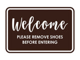 Signs ByLITA Classic Framed Welcome please remove shoes before entering
