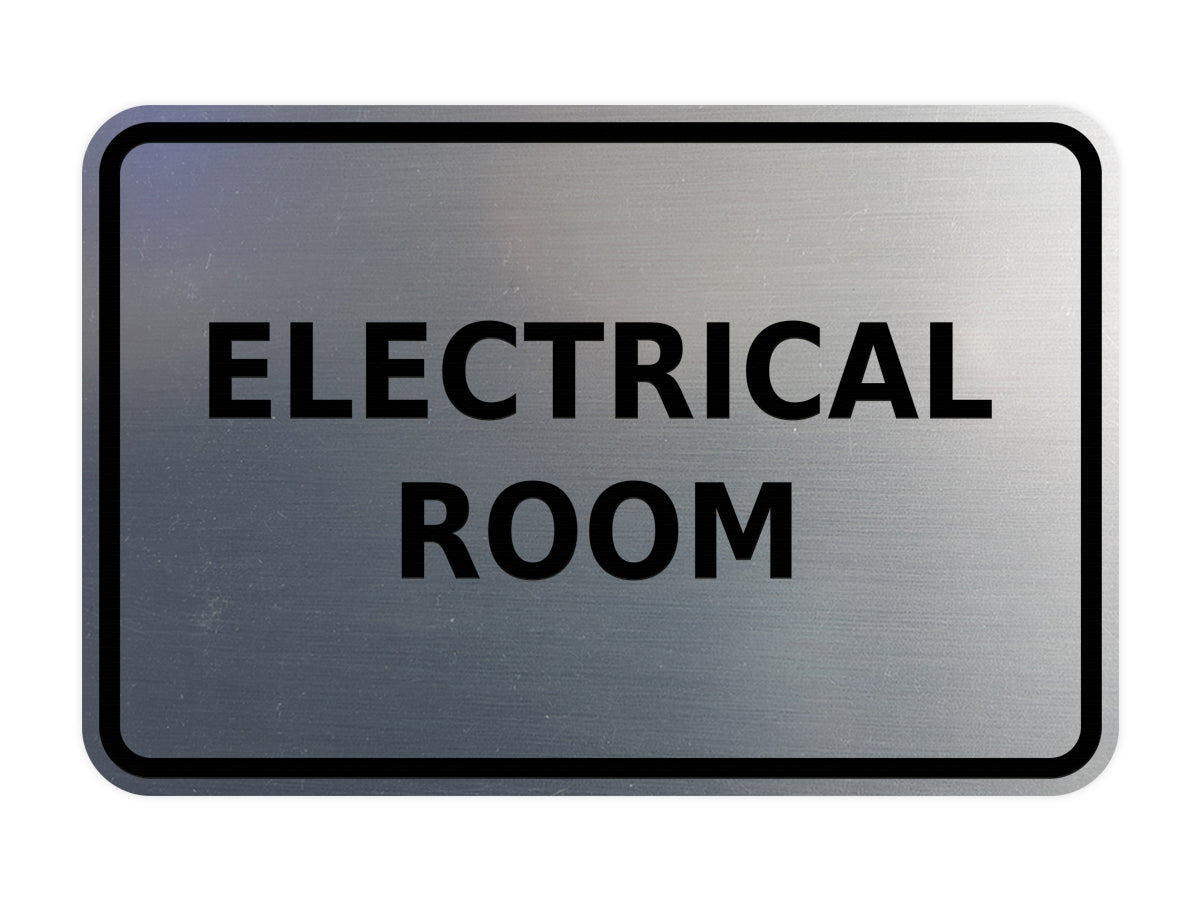 Signs ByLITA Classic Framed Electrical Room