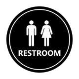 Signs ByLITA Circle Unisex Restroom Sign