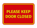 Signs ByLITA Classic Framed Please Keep Door Closed Sign