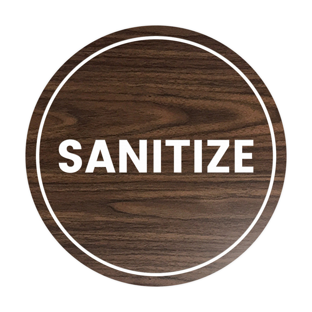 Signs ByLITA Circle Sanitize Sign