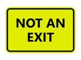 Signs ByLITA Classic Framed Not an Exit Sign