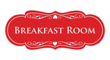 Signs ByLITA Designer Breakfast Room Sign