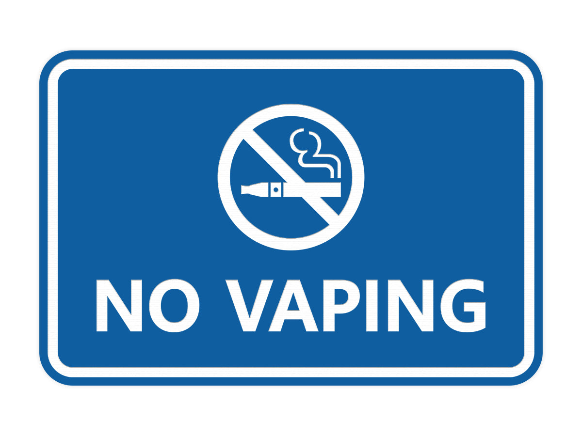 Signs ByLITA Classic Framed No Vaping