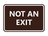 Signs ByLITA Classic Framed Not an Exit Sign