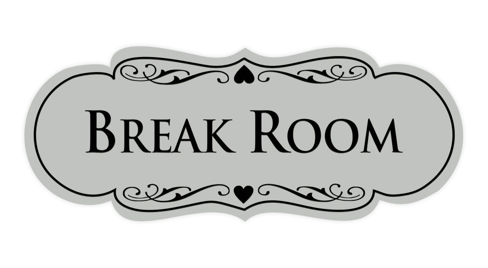 Signs ByLITA Designer Break Room Sign