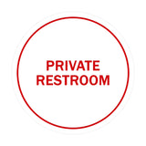 Signs ByLITA Circle Private Restroom Sign