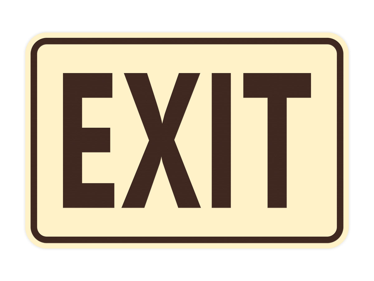 Signs ByLITA Classic Framed Exit Sign