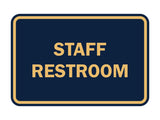 Signs ByLITA Classic Framed Staff Restroom Sign