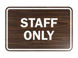 Signs ByLITA Classic Framed Staff Only Sign