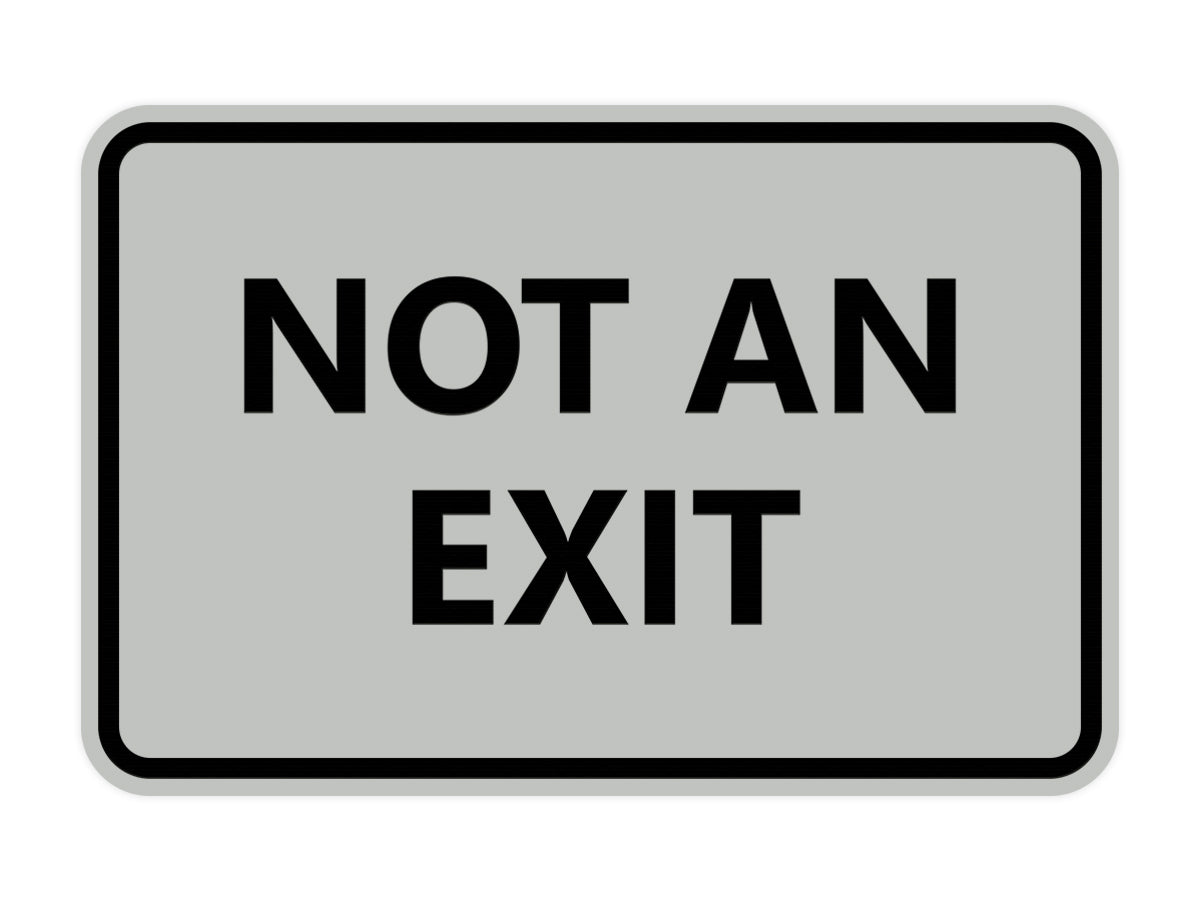Signs ByLITA Classic Framed Not an Exit Sign