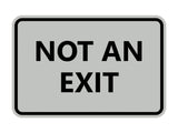 Signs ByLITA Classic Framed Not an Exit Sign