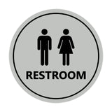 Signs ByLITA Circle Unisex Restroom Sign
