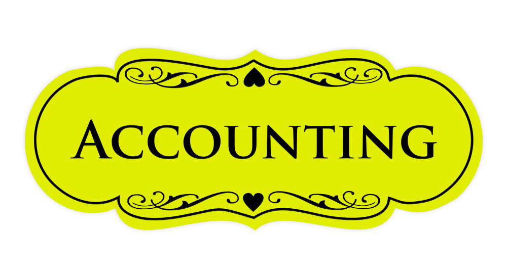 Signs ByLITA Designer Accounting Sign