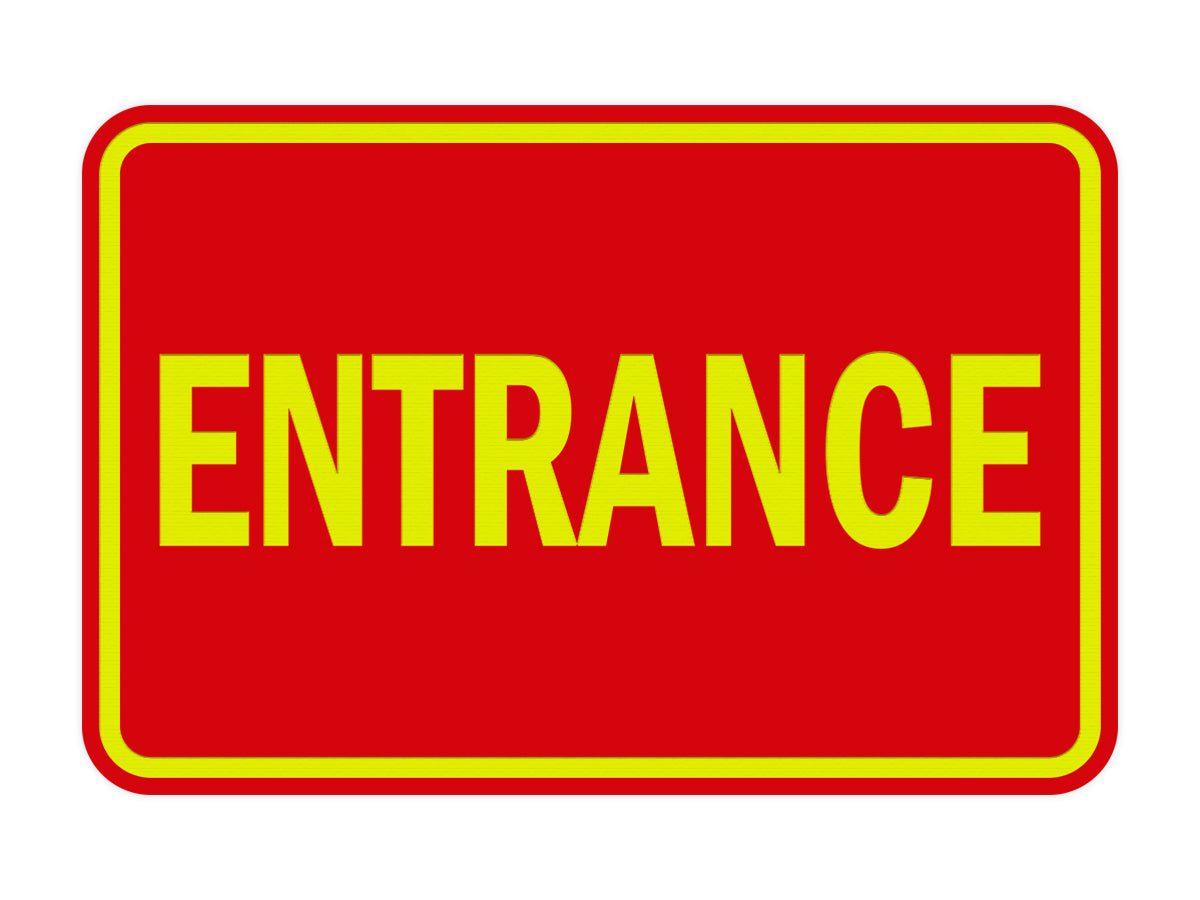 Signs ByLITA Classic Framed Entrance