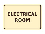 Signs ByLITA Classic Framed Electrical Room