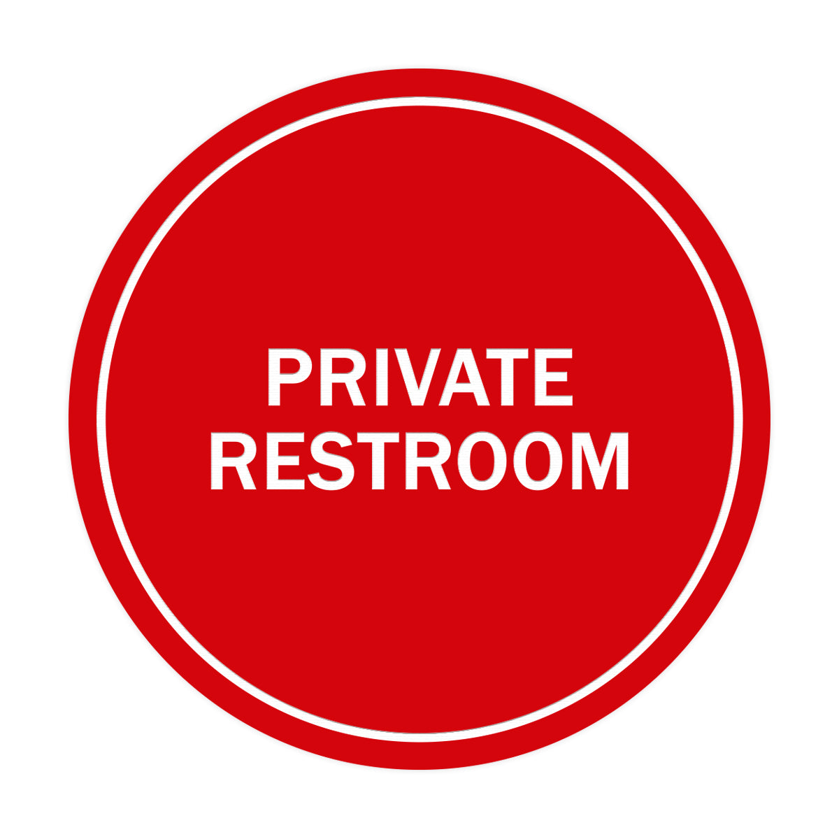 Signs ByLITA Circle Private Restroom Sign