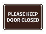 Signs ByLITA Classic Framed Please Keep Door Closed Sign
