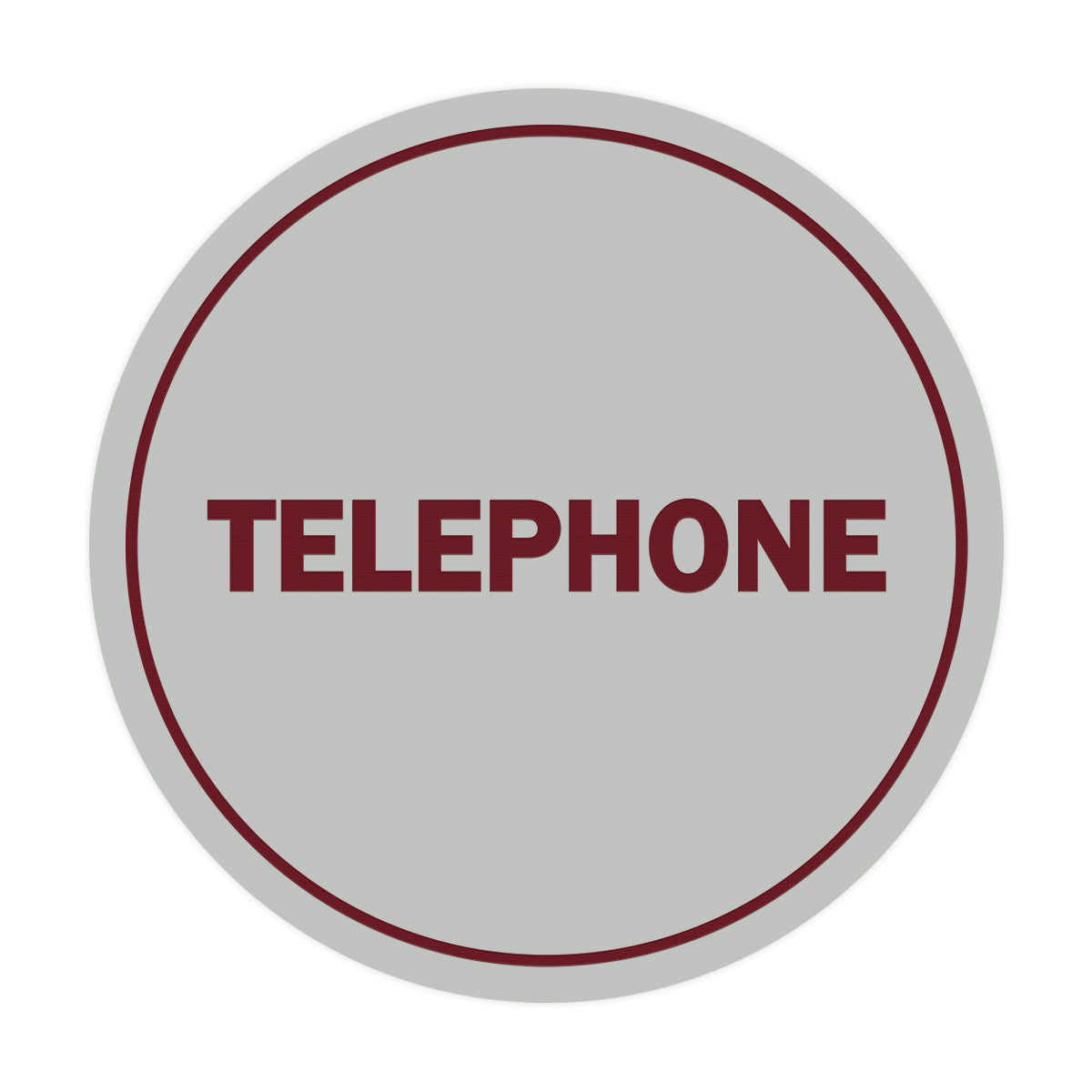 Signs ByLITA Circle Telephone Sign