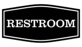 Fancy Restroom Sign