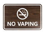Signs ByLITA Classic Framed No Vaping