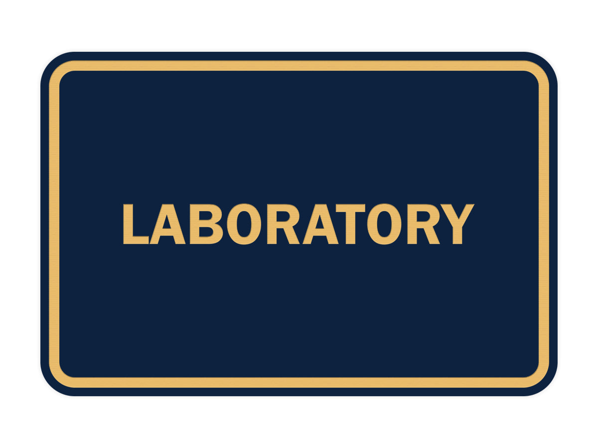 Signs ByLITA Classic Framed Laboratory Sign