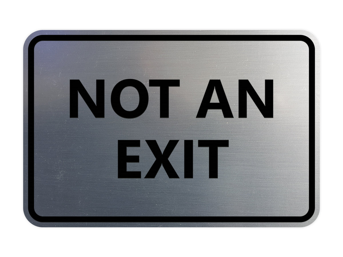 Signs ByLITA Classic Framed Not an Exit Sign