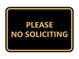 Signs ByLITA Classic Framed Please No Soliciting Sign