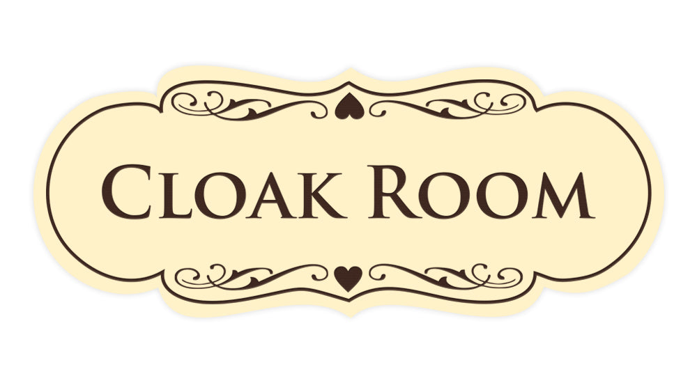 Signs ByLITA Designer Cloak Room Sign