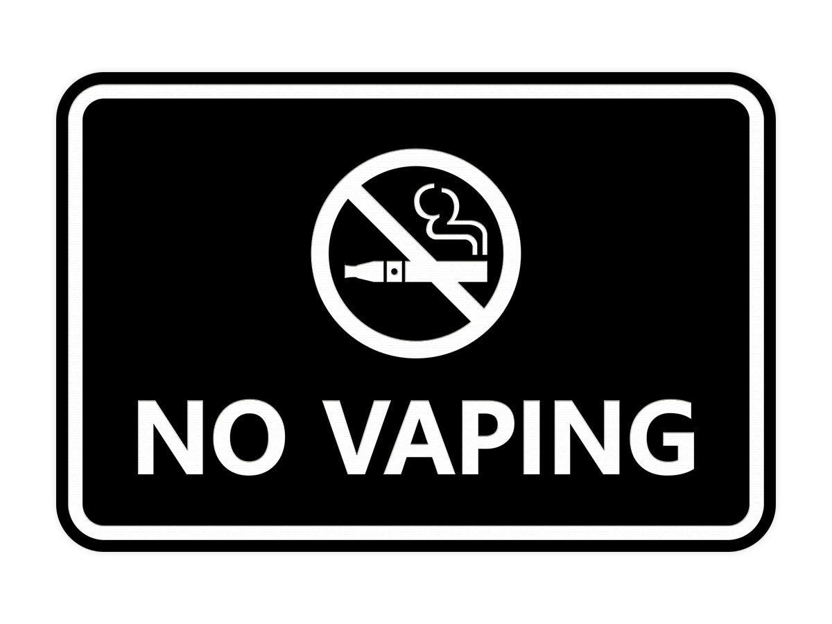 Signs ByLITA Classic Framed No Vaping