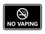 Signs ByLITA Classic Framed No Vaping