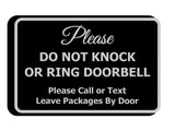 Signs ByLITA Classic Framed DO NOT KNOCK OR RING DOORBELL