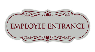 Signs ByLITA Designer Employee Entrance Sign