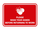 Signs ByLITA Classic Framed Please Wash Your Hands Sign