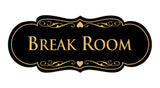 Signs ByLITA Designer Break Room Sign