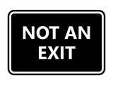 Signs ByLITA Classic Framed Not an Exit Sign