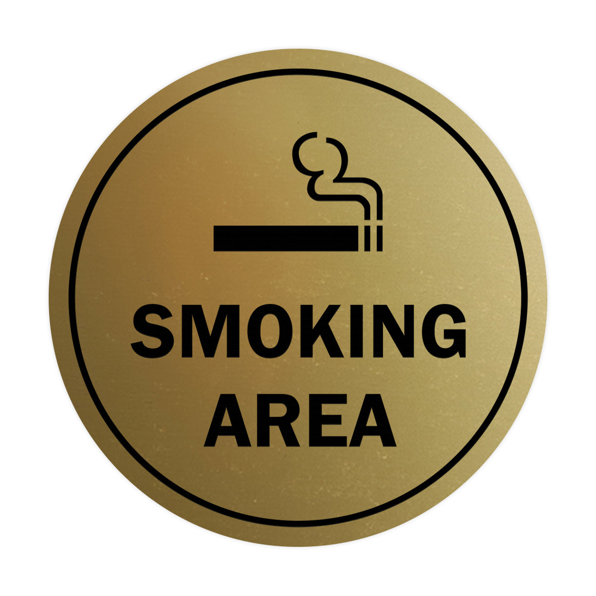 Signs ByLITA Circle Smoking Area Sign