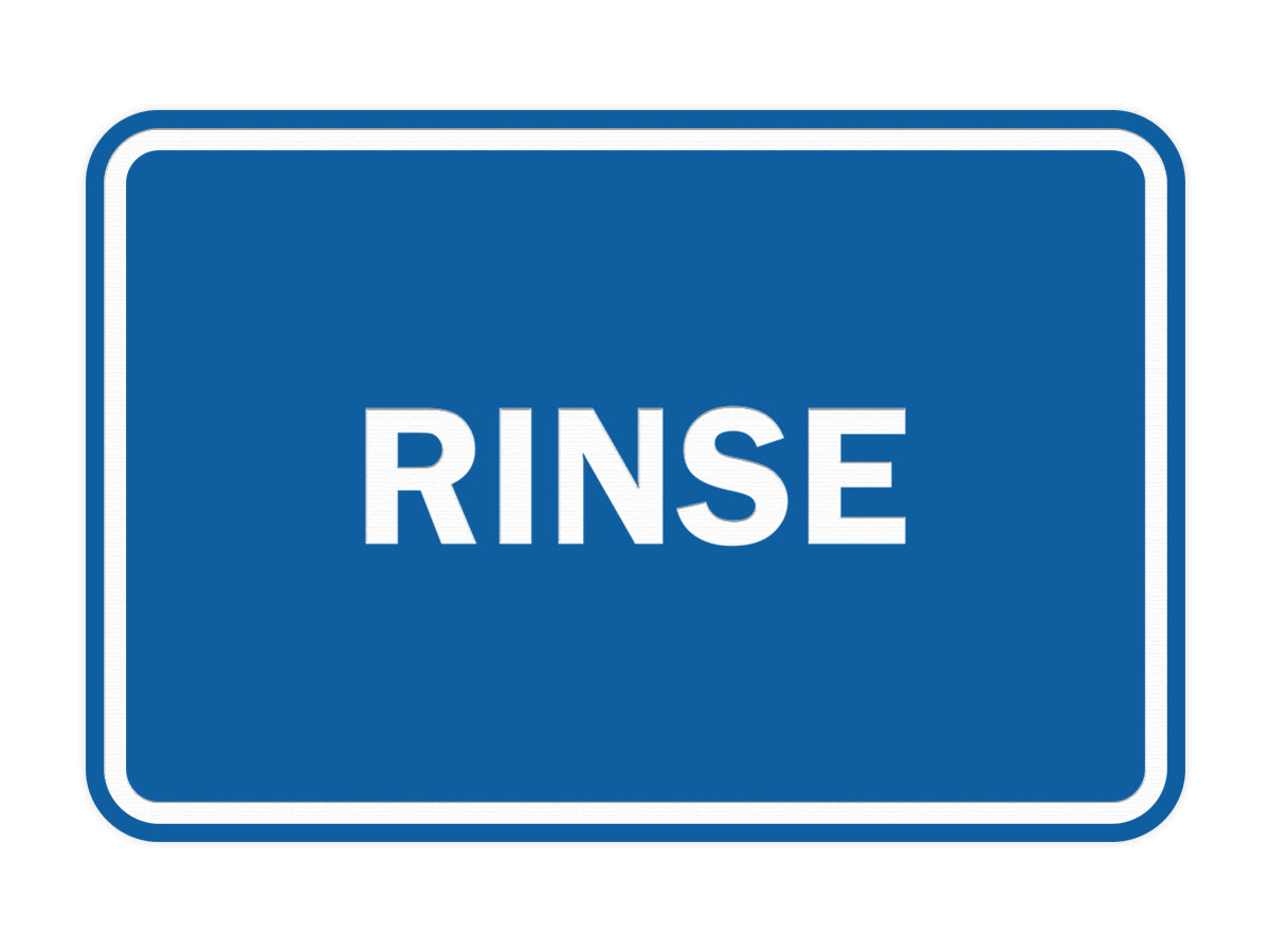 Signs ByLITA Classic Framed Rinse Sign