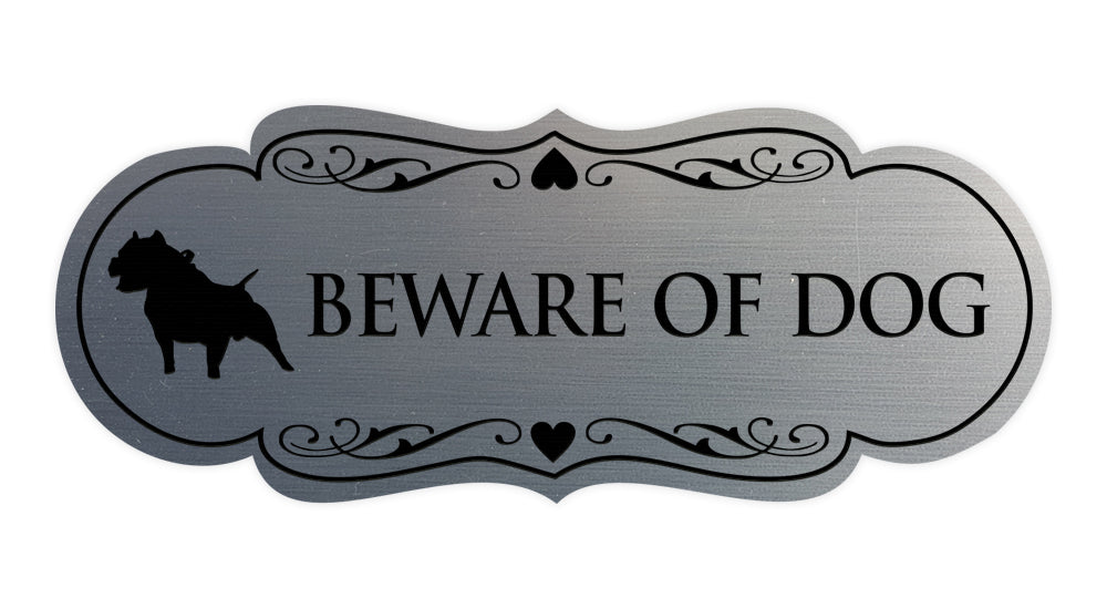 Signs ByLITA Designer Beware of Dog Sign