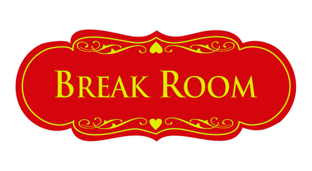 Signs ByLITA Designer Break Room Sign