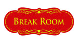 Signs ByLITA Designer Break Room Sign