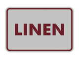 Signs ByLITA Classic Linen Sign with Adhesive Tape, Mounts On Any Surface, Weather Resistant, Indoor/Outdoor Use