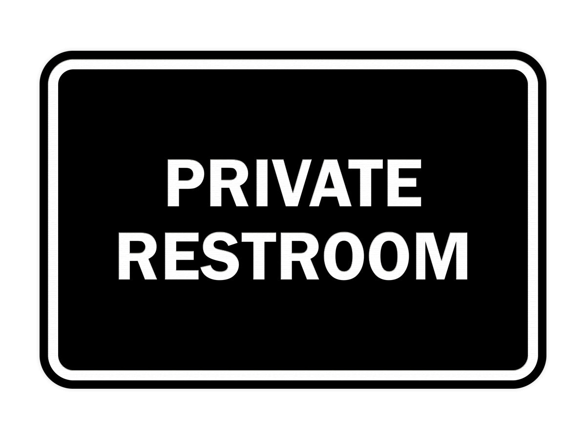 Signs ByLITA Classic Framed Private Restroom Sign