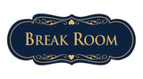 Signs ByLITA Designer Break Room Sign